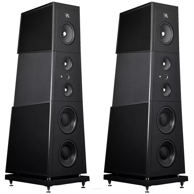 Rosso Fiorentino Florentia (High Gloss Black / Czarny Połysk) - Kolumny Podłogowe High-End