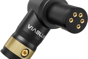 VIABLUE T8 5PIN DIN SME TONEARM 90 PLUG UP - Kątowy Wtyk DIN 5-pin (SME) skierowany do góry (20 szt.)