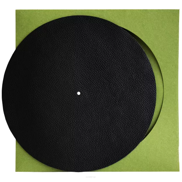 Simply Analog Leather Mat (Premium Quality) - Skórzana Mata Gramofonowa (Czarny)