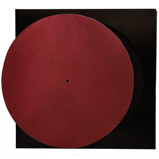 Simply Analog Leather Mat (Premium Quality) - Skórzana Mata Gramofonowa (Czerwony)