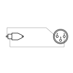 LAiV XTR - Adapter z XLR (wtyk żeński) do RCA (gniazdo) - Para Stereo  - 5